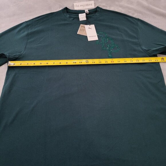 Puma X Dapper Dan Short Sleeve Green Birch Tee NWT Men's Large Msrp $70 - Picture 4 of 8